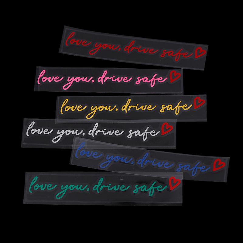 Love You Drive Safe Car Mirror Stickers Affectionate Reminder Heartfelt Safety Reminder For Women Drivers Car Interior Sticker