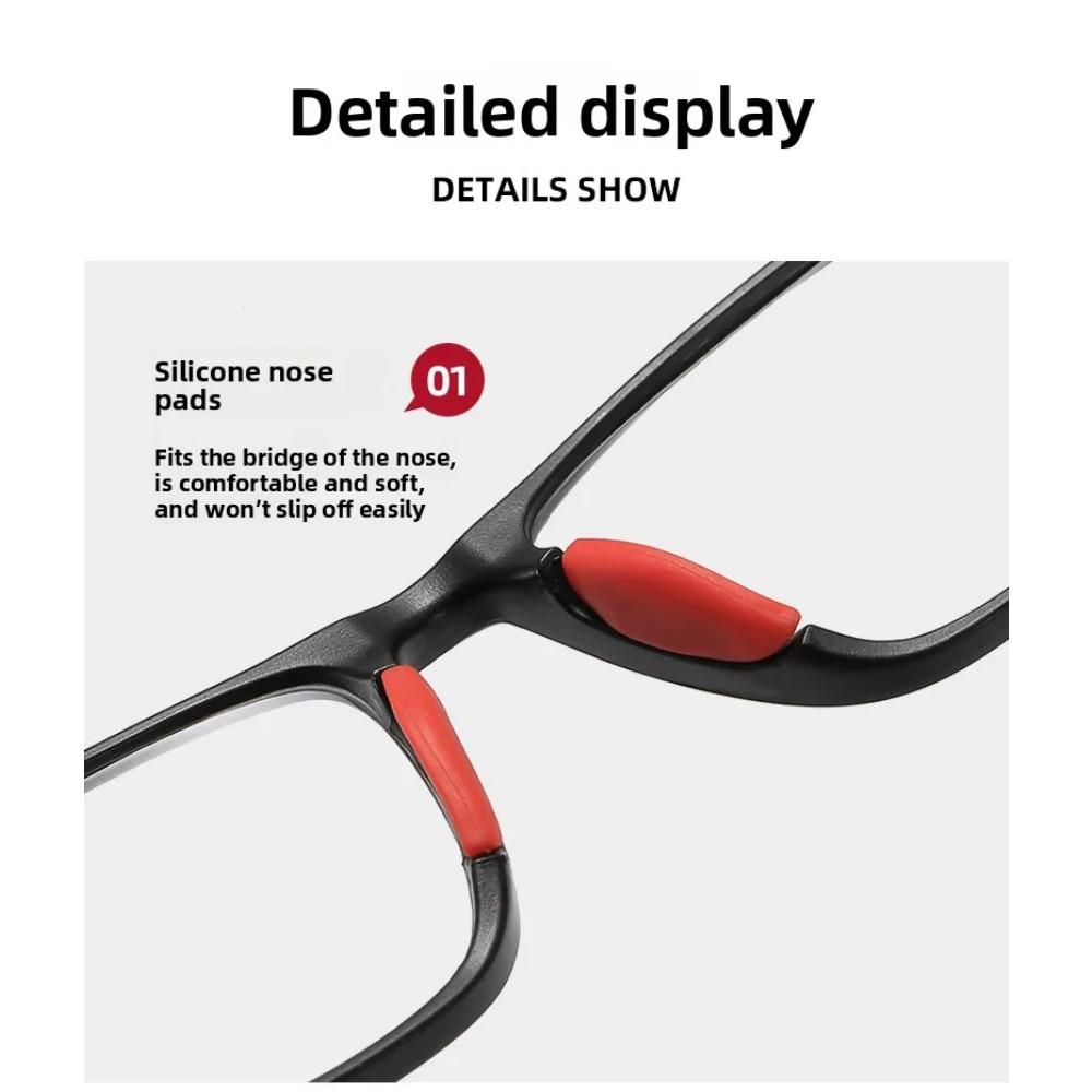 Anti Blue Light HD Men's and Women's Distance Dual-use Presbyopia Glasses Ultralight Sports Photochromic Bifocal Reading Glasses