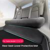 AABLU1 For Model Y Model 3 Highland Rear Seat Lower Protective Mat Leather Full Surround Seat Anti-Dirty Kick Pad Car Accessories