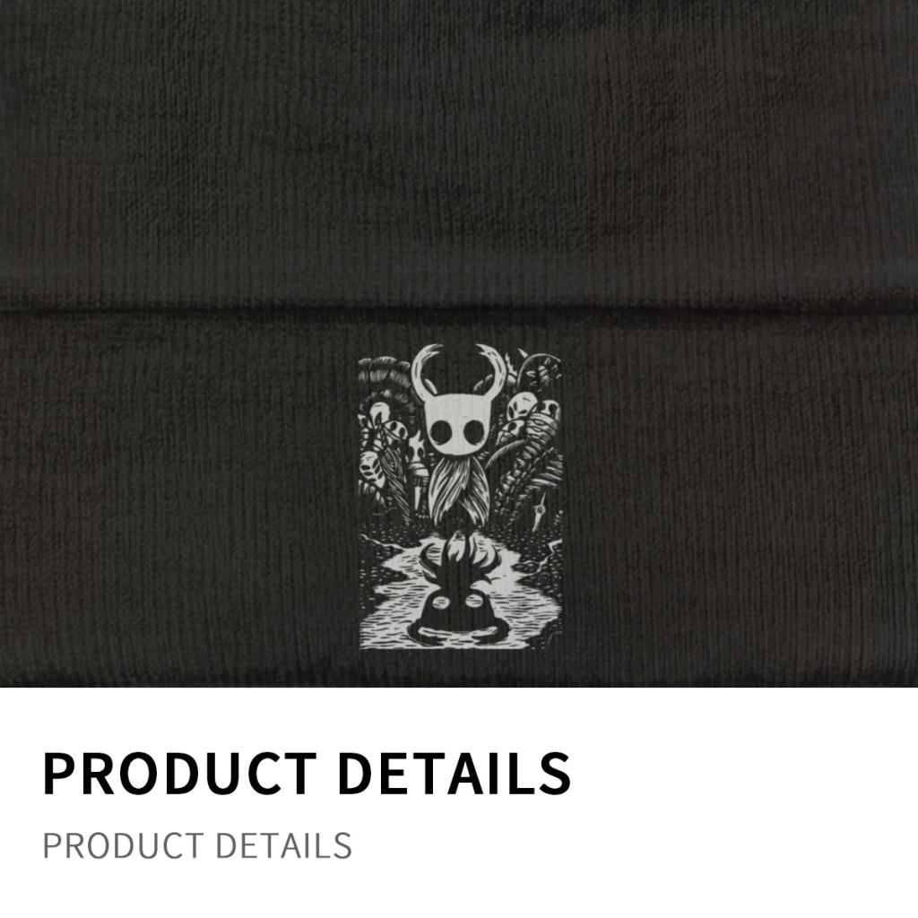 Ghost Art Hollow Knight Game Knitted Caps for Women Unisex Beanies Winter Hat Polyester  Hip Hop Cap