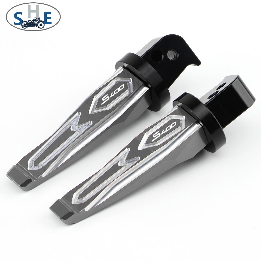 For KYMCO Xciting S400 S 400 2017-2025 Motorcycle CNC Aluminum Accessories Passenger Footrests Foot Rests Pegs Rear Pedals Peg