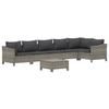 VidaXL Salon de Jardin avec Coussins 7 pcs, Ensemble de Meubles de Terrasse, Mobilier d'Extérieur, Canapé de Patio, Moderne, 3187277