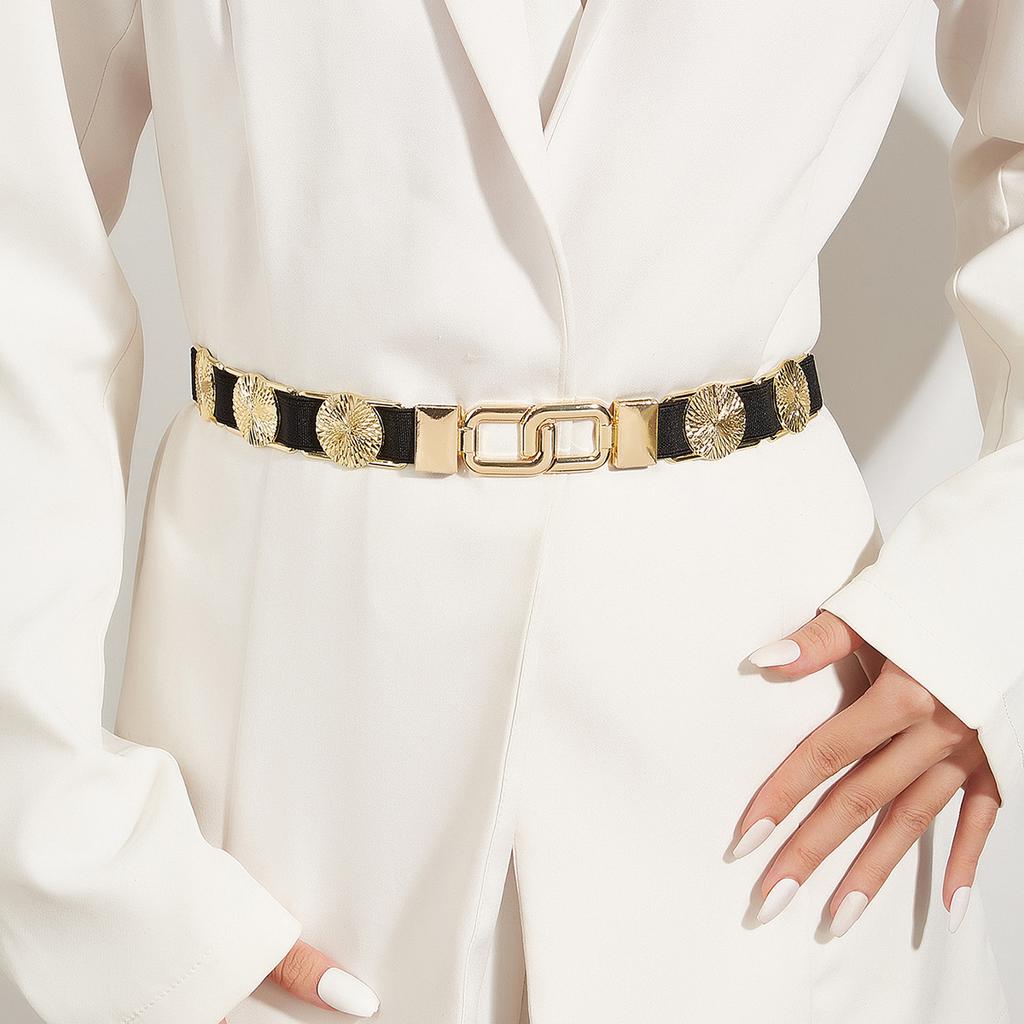 Elastic Elastic Coat Belt Accessories Decorative Dress Suit Waist Seal Women Autumn Winter Tide Summer Black