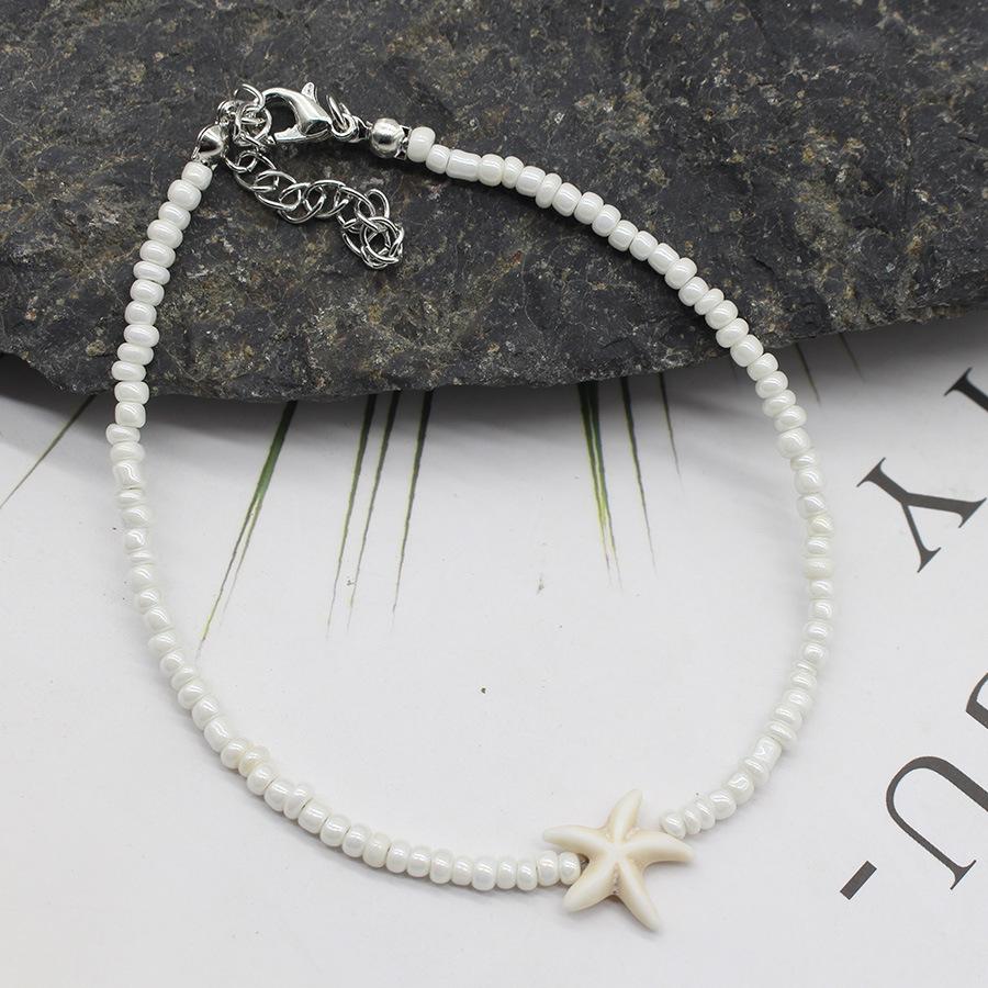 Neuer Strandstil Muschel Halskette Perlen Choker Halsketten für Frauen Handgefertigt Seestern Anhänger Mode Ozean