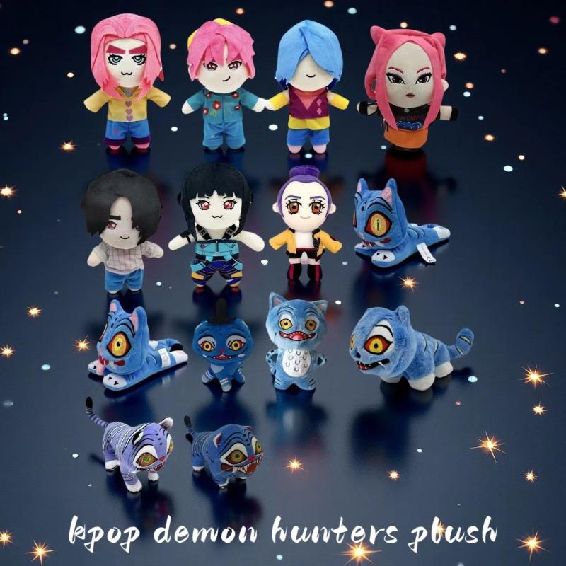 Kpop Demon Hunters Plus K-POP Witch Hunting Group Tiger Plush Toy Dolls Home Decoration Ornaments KTY