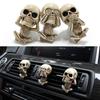 Car Air Outlet Aroma Car Perfume Tablet Car Decoration Halloween Car Decoration Skull Aromatherapy Clip
