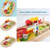 Wooden Farm Track Scene Building Blocks Children Toy Set For Kids Educational Play
