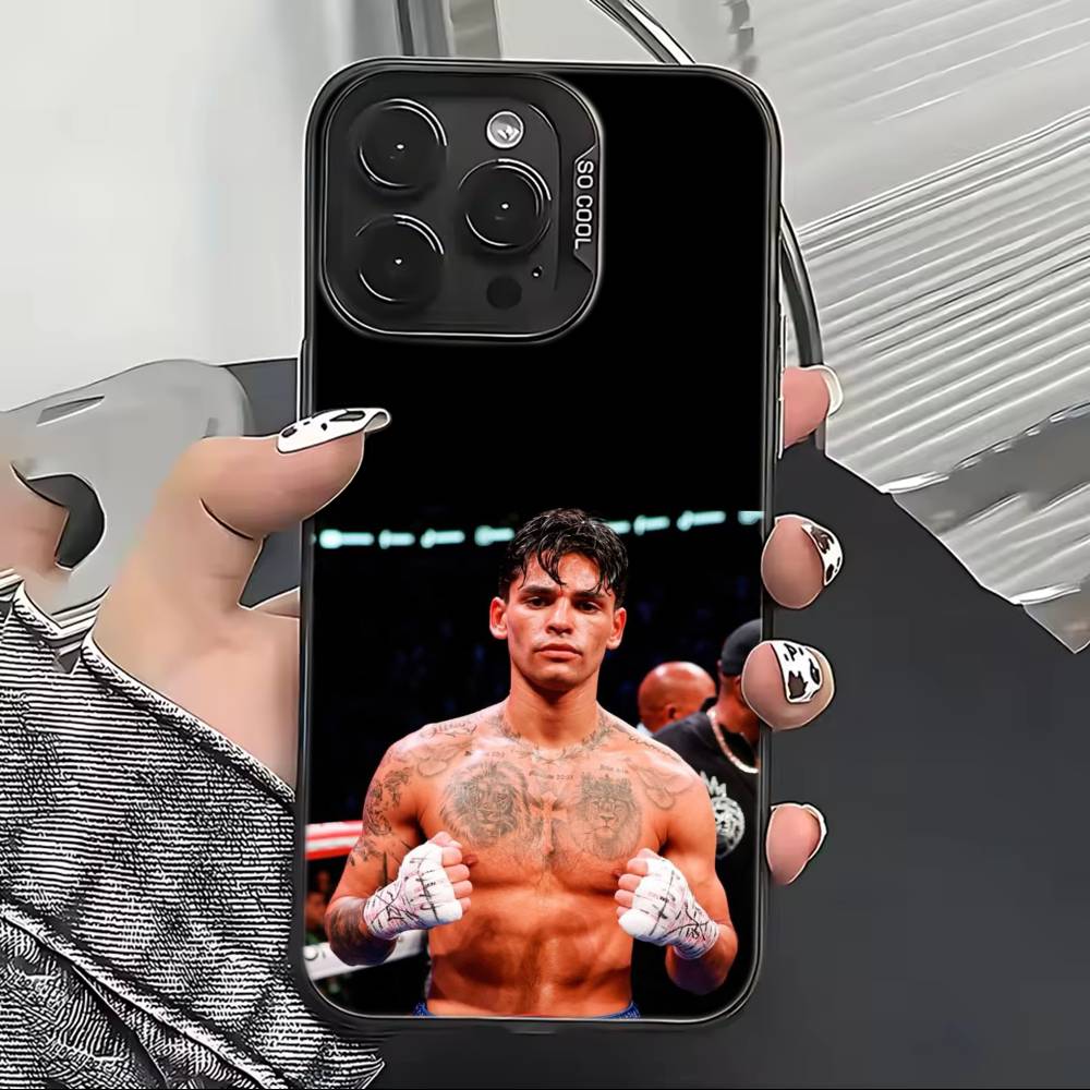 R-Ryan Garcia Boxing Star Phone Case For iPhone 17,16,15,14,13,12,11 Plus,Pro Max,XS,Colorful Silver Phone case Funda Cover