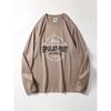 Trendy Retro Print Cotton Brushed Long Sleeve T-shirt