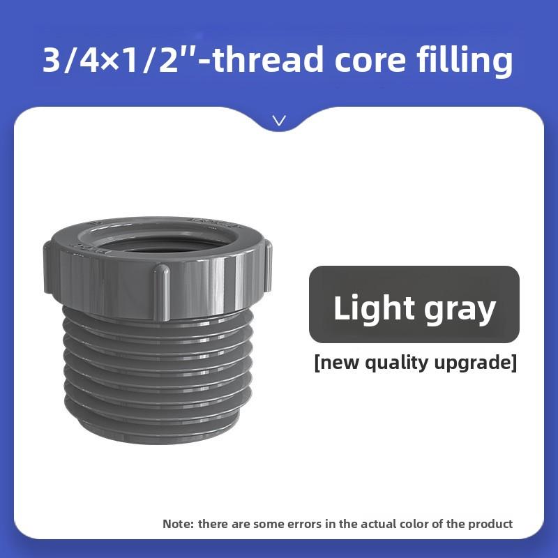1 PZ 1/2" 3/4" 1" Filettatura Maschio Femmina Riduttore PVC Raccordo Connettore Tubo Acqua Giardino Adattatore Irrigazione Giardino Boccola Connettore