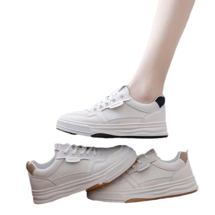 Wear-resistant Little White Shoes Women's New Autumn Small Platform Women's Shoes Versatile Commuter Casual Sports Board Shoes