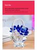 Crystal Flower Basket Ornament for Living Room, Wine Cabinet, Wedding, Teacher's Gift, Mother's Day, Dressing Table, or Car Decoration