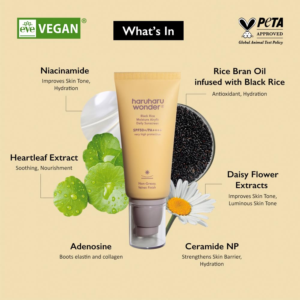 Black Rice Moisture Airyfit Daily Sunscreen (Chemical Sunscreen, Lightweight)