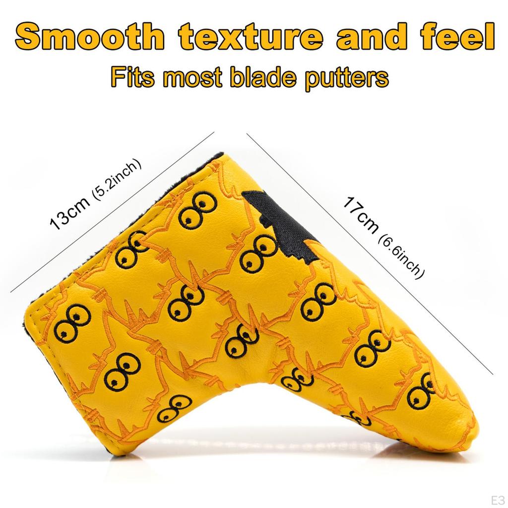 Golf Club Headcover Closure Embroidery Putter