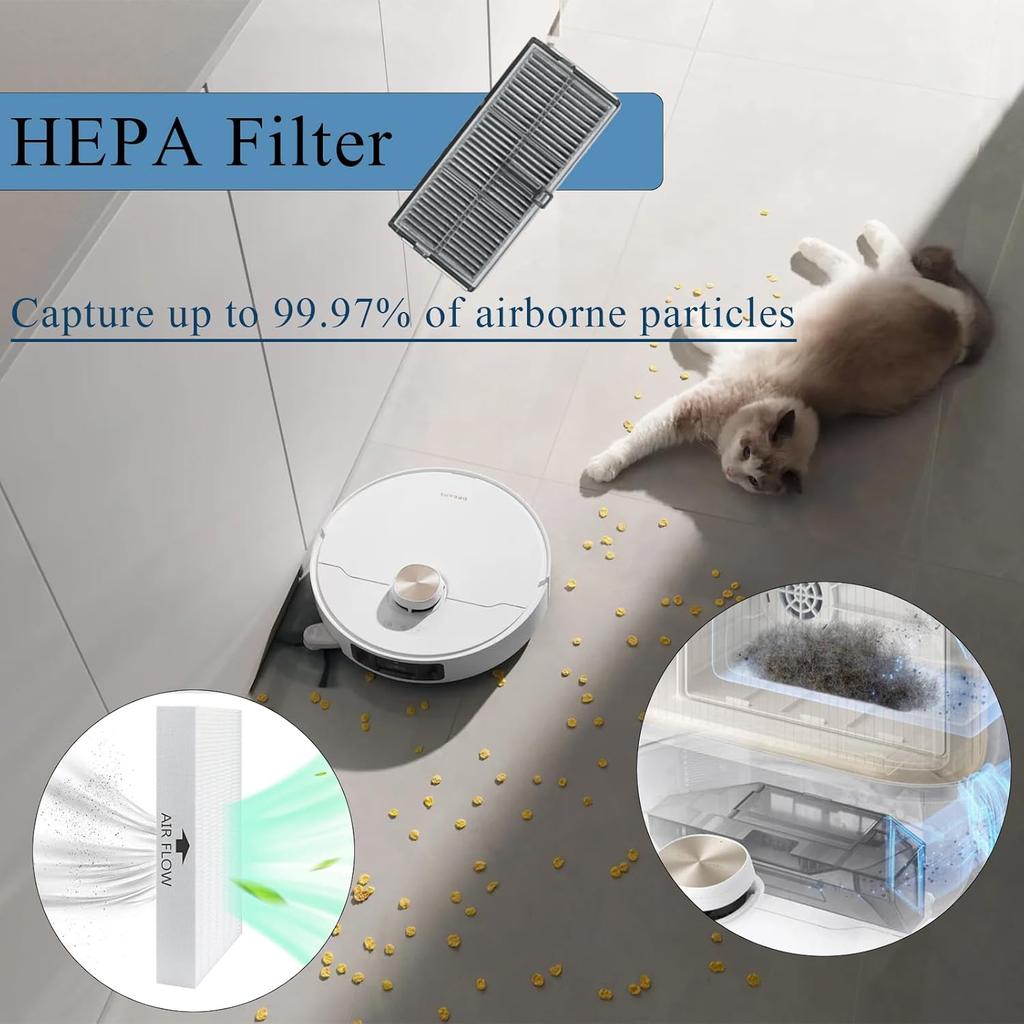 For Dreame X40 Ultra / X40 Ultra Complete / X40 Pro / S30 Pro Ultra Robot Vacuum Cleaner Main Brush Mop Hepa Filter Dust Bag