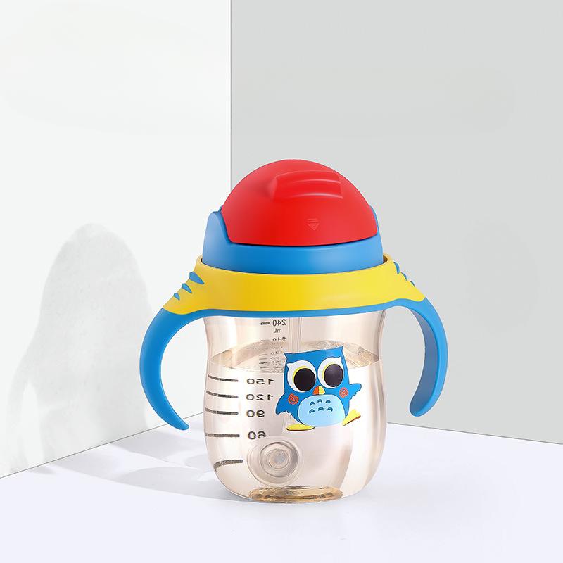 PPSU Children's Cups with Straws Cup Special for Pregnant Women and Parturients Summer Baby Drinking Water Pot.