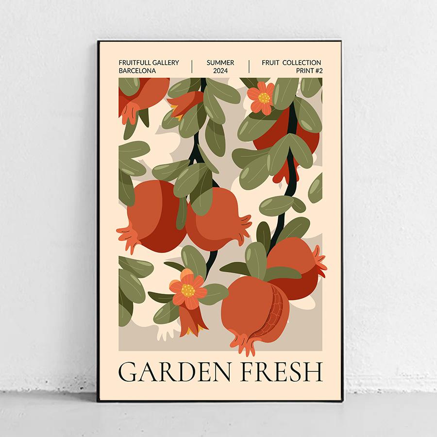 Fruit Market Strawberry Lemon Orange Banana Cherry Wall Art Nordic Posters Pictures For Living Room Decor Canvas Prints Painting