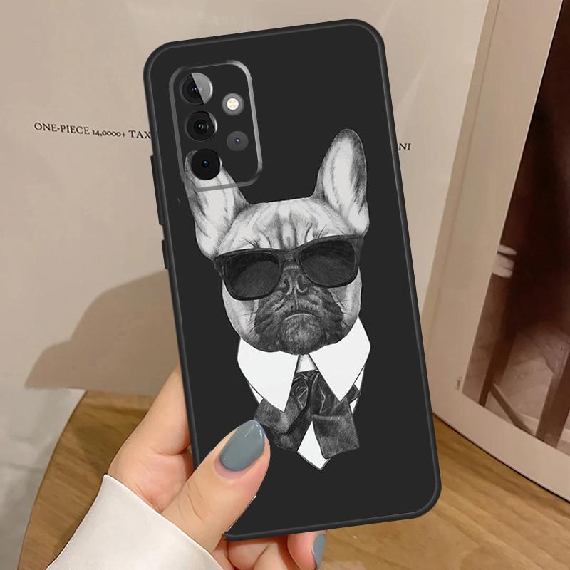 French Bulldog Case For Samsung Galaxy A34 A54 A14 A15 A35 A55 A52 A32 A12 A51 A71 A13 A23 A33 A53 Cover
