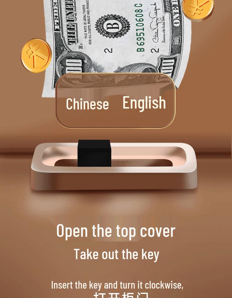 2024 Large Capacity Password Piggy Bank for Girls
