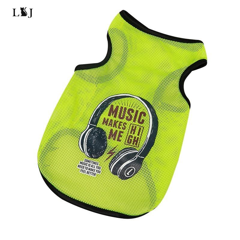 Urocze Ubranka dla Psa Kota na Lato Cienka Siateczka Kamizelka dla Psa Kota Kot Teddy Pomeranian Zwierzę Szczeniak Oddychająca Chłodna Odzież Strój dla Psa