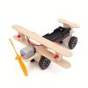 Bicolor Taxiing Airplane Airplane Toy Primary and Secondary School Manual Science Experimental Model 12 Years Old+