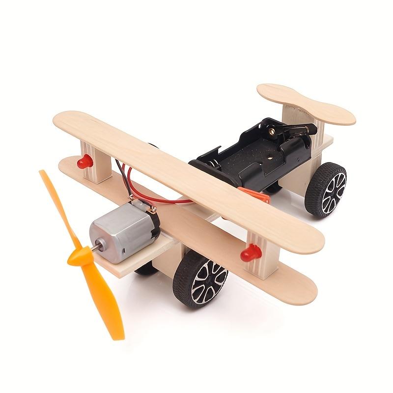 Bicolor Taxiing Airplane Airplane Toy Primary and Secondary School Manual Science Experimental Model 12 Years Old+