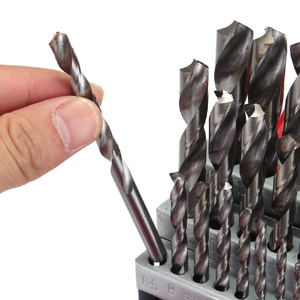 1mm - 13mm 38 pcs HSS High Speed Steel Metric Drill Bit Set in Metal Case