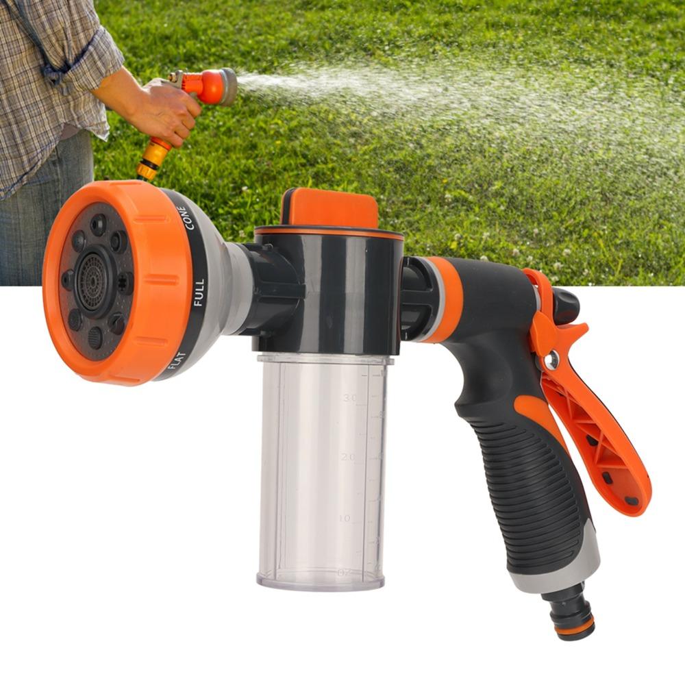 Adjustable Garden Hose Nozzle 8 Modes Hose Sprayer with Soap Dispenser  Garden Care
