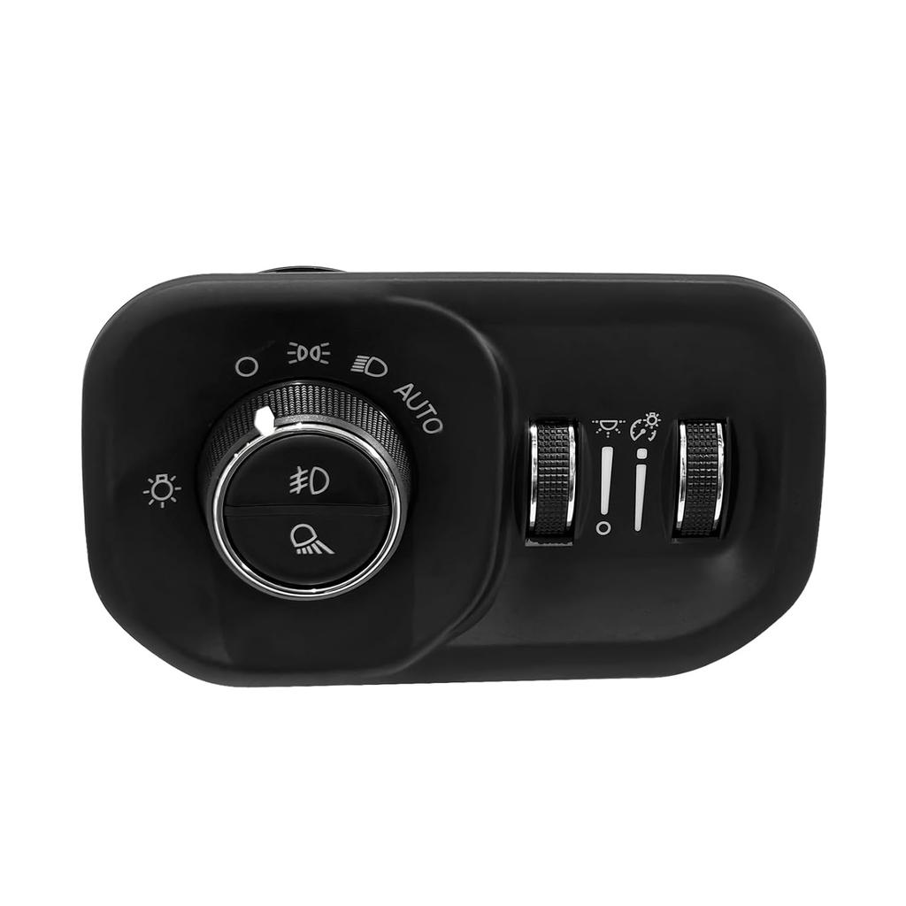 68156061AD Headlight Lamp Switch Fits for Dodge Ram 1500 2500 3500 2019-2024, Headlight Fog Light Switch Black