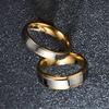Einfaches Design Edelstahl Ehering 4mm/6mm Breite Band für Paare - Gedenktagsgeschenk für Frauen und Männer