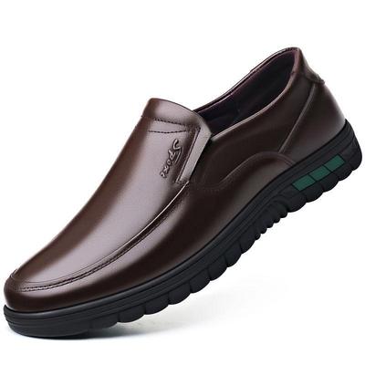 Scarpe da Uomo in Vera Pelle Traspiranti Antiscivolo Casual da Lavoro - Leggere e Comode per Papà di Mezza Età