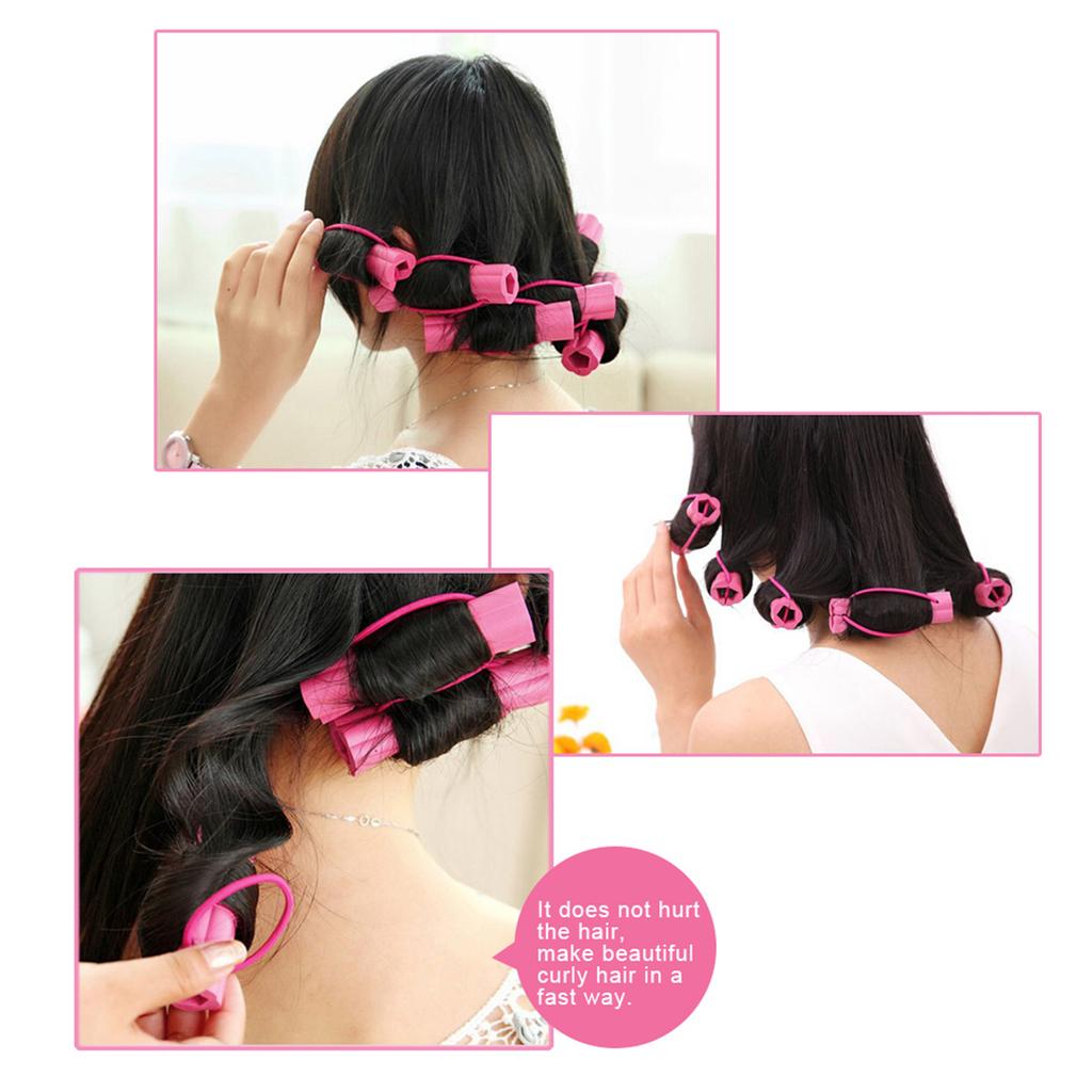 6Pcs Magic Foam Sponge Hair Curler Curly Hair Shape Hair Curler Roller DIY Hair Styling Tools