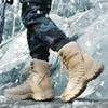 New Autumn Winter High Top Plus Cotton Warm Hiking Desert Boots Combat Naked Boots Men's Casual Sports Men's Shoes