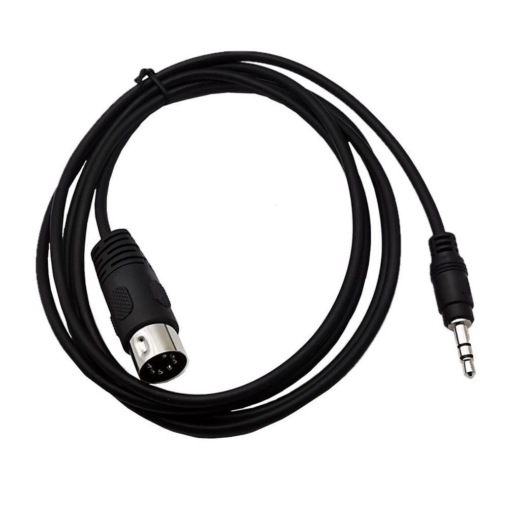 Flexible 3.5mm to DIN7P Cable DIN7P Male to DC3.5mm Audios Cable for Clear Signal Transfer for DIN7 Stereo Equipment