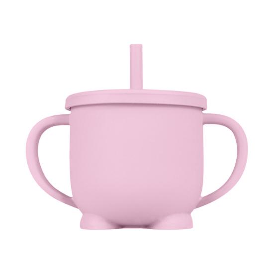200ML Straw Cup Unbreakable Leakproof Silicone Anti-rupture Toddler Sippy Bottle Kids