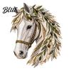 Creative Needlework Supplies Art Sewing Fabric DIY Patchwork Kit Floral Horse Flower Theme Kit