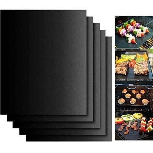 

Tapis Plaque pour Barbecue Set de 5 Feuilles Grille et Four Tapis de Cuisson 40x33cm Anti-adhérent Durable et Réutilisable[291]