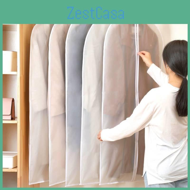 Dress Clear Garment Suit Clothes Coat Cover Protector Waterproof Travel Bag Zip