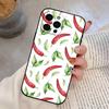 Chili Red Phone Case Silicone Soft For IPhone 17 16 15 14 13 12 11 X XR Plus Pro Max Plus