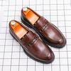 Dress Shoes Man High Quality Social Leather Brogues Shoes For Men British Business Formal Leather Shoes Men Wedding Leather Shoe