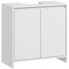 Under-Sink Cabinet 2 Doors with Adjustable Shelf Storage Cabinet for Washbasin 60W X 30D X 60H Cm White