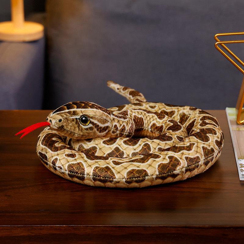 

Simulation Snake Doll Realistic Python Constrictor Sleeping Child Boy Doll Plush Toy Birthday Gift 110cm