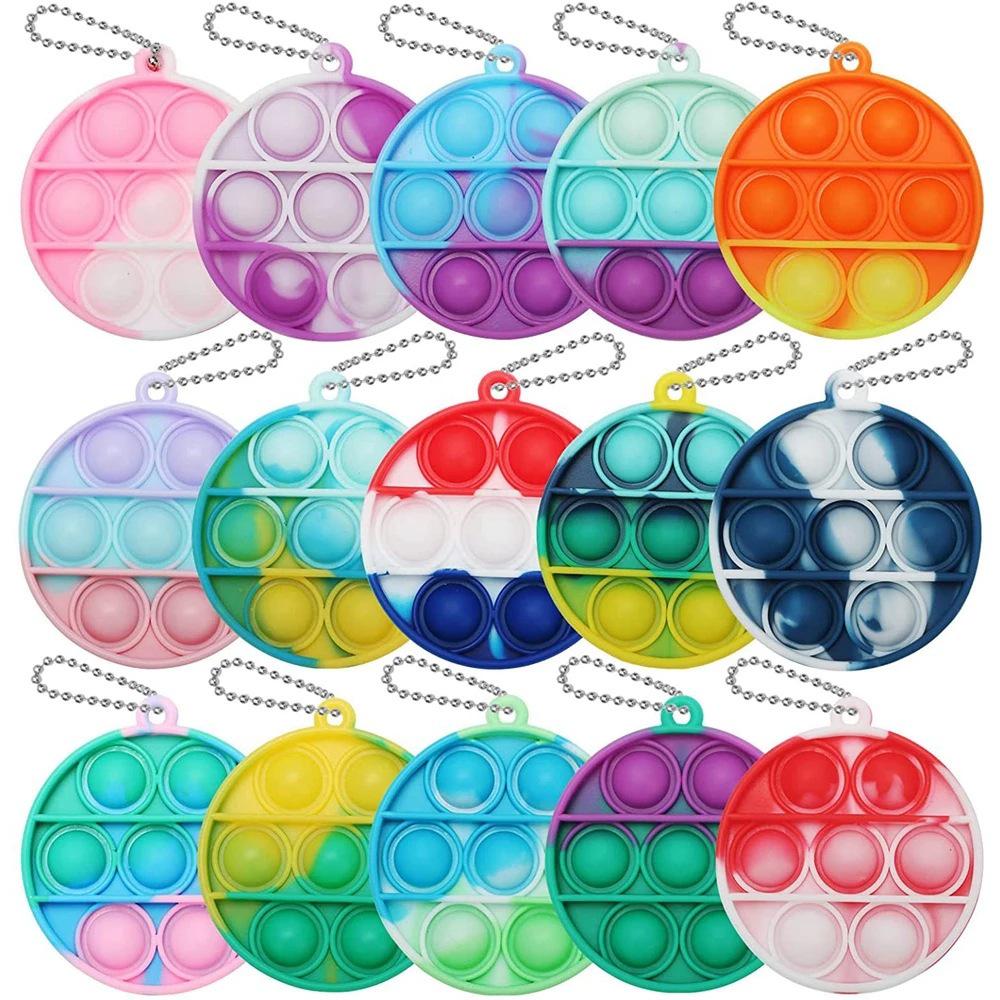Mini Keychain & Backpack Pendant Fidget Toy - Finger Bubble Pop Decompression Tool