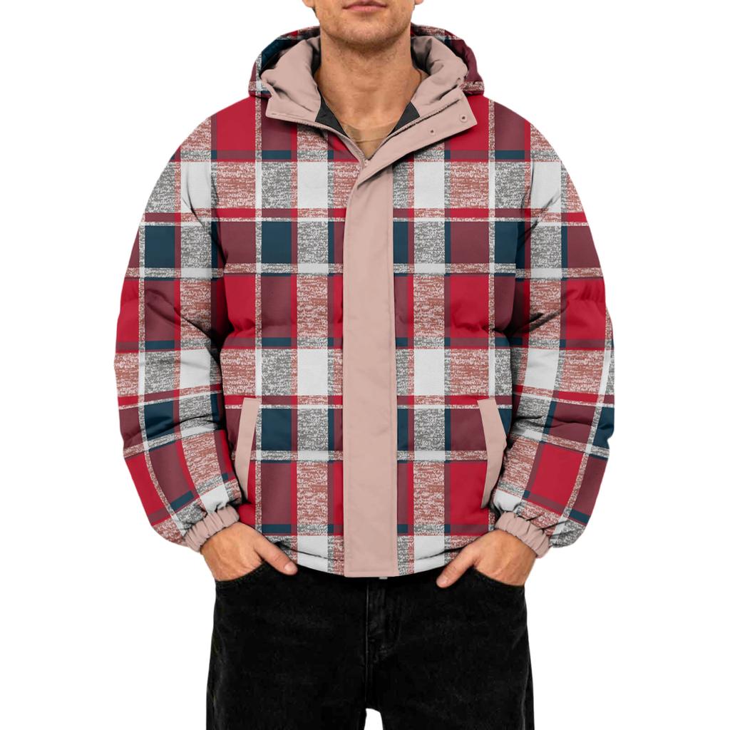 Herrars Oversized Casual Dunjacka Med Lång Ärm Och Huva