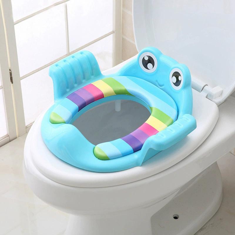 Baby-Töpfchen-Toilettentrainer-Sitz, Tritthocker, Leiter, verstellbarer Trainingsstuhl, bequemer Cartoon-Toilettensitz für Kinder