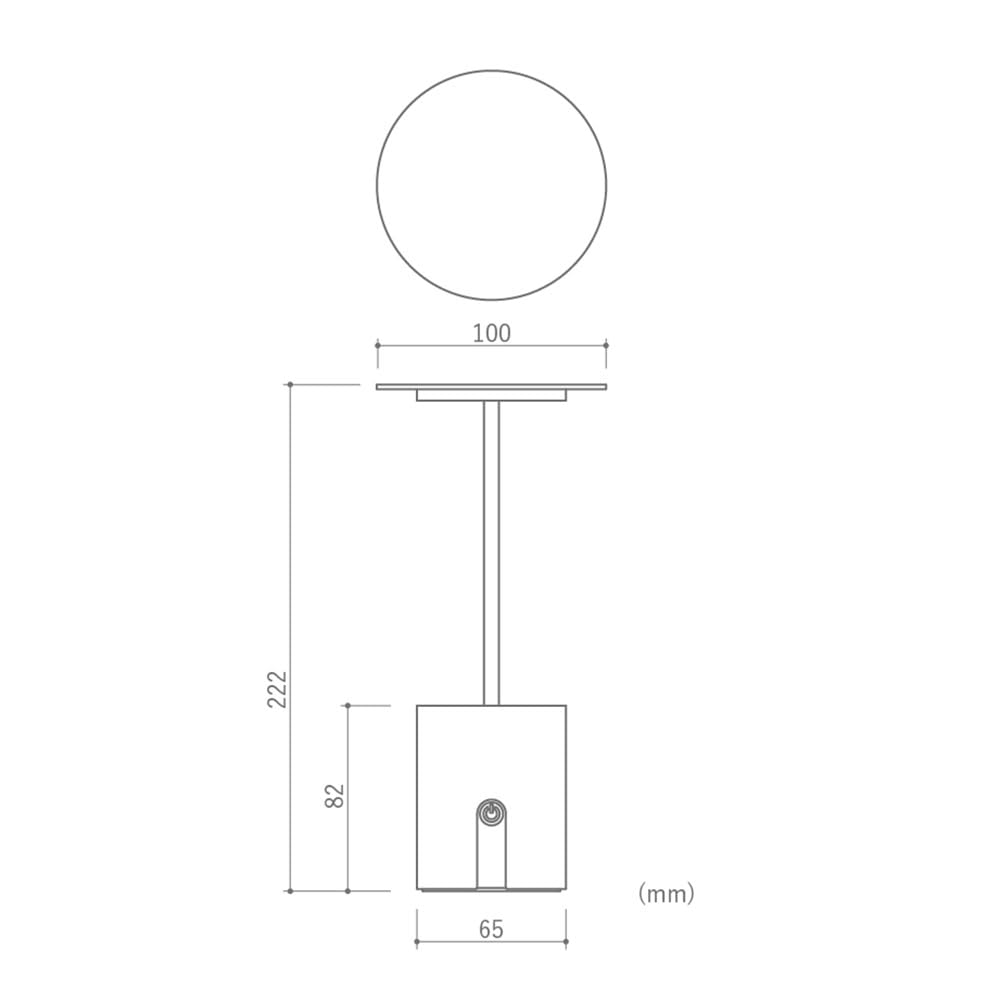 Cockterior LA5408WH Portable Desk Lamp  DI CLASSE  LED, Rechargeable, Dimmable, Interior Lighting, Splash-Resistant, IP44  White