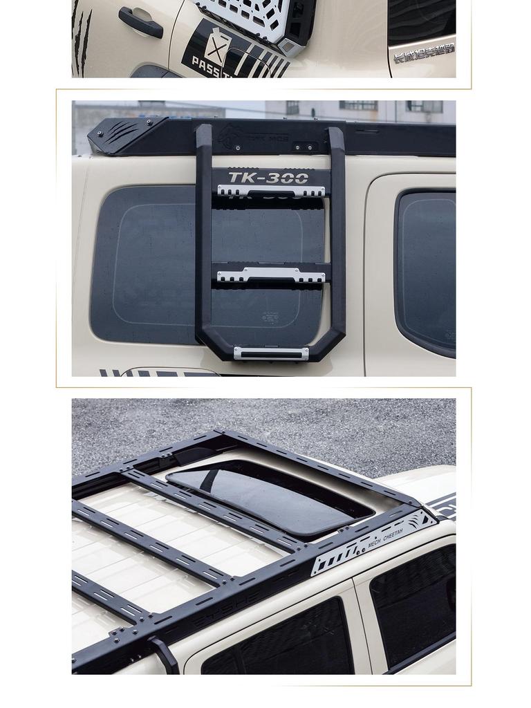 Tank 300 Black Panther Roof Rack Expansion Platform with Side Ladder & Mech Backpack