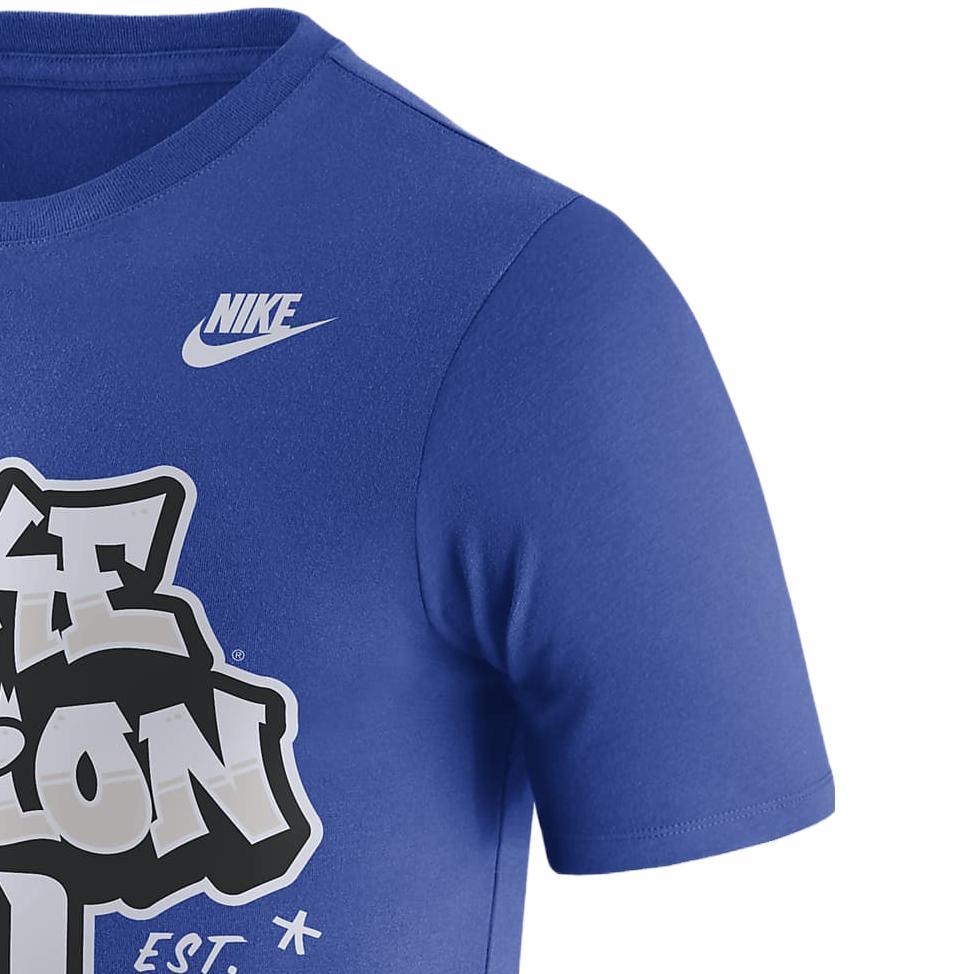 Nike Duke Cartoon Letter Print Round Neck Short Sleeve T-Shirt Men T-Shirt Game-Blue FN6104-480