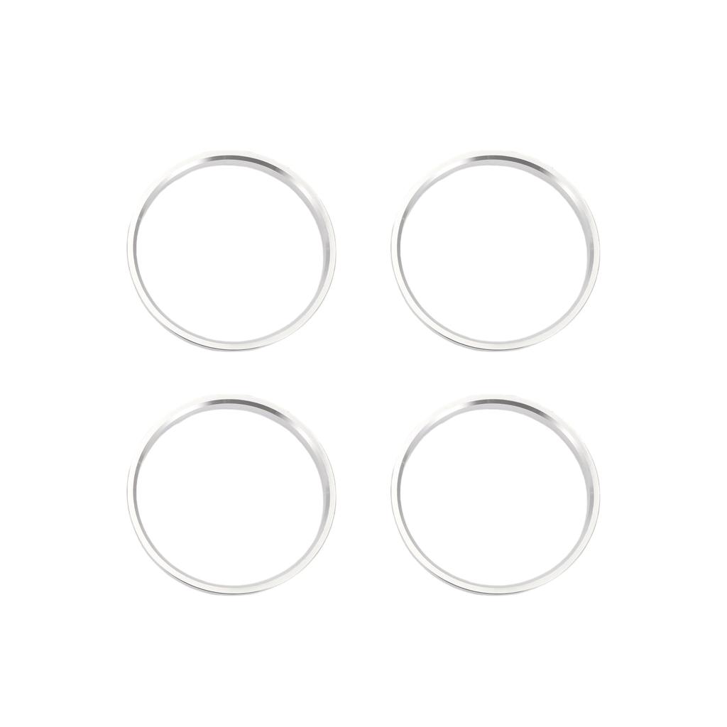 INFINAUTO Hub Centric Ring 100mm OD 93.1mm ID Car Wheel Hub Ring Aluminum Alloy Silver Tone 4pcs