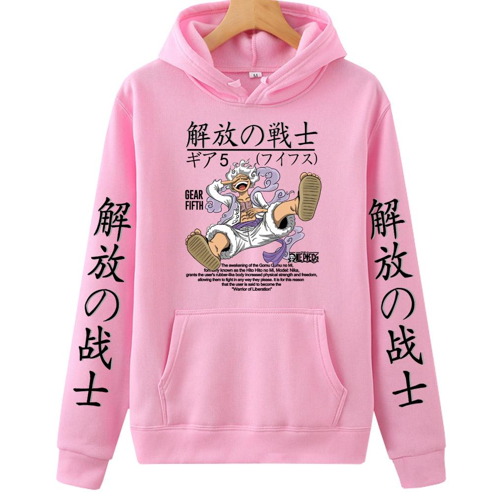 Men's Clothing Anime One Piece Hoodie Luffy Sun God Hoodie 2026 Manga Style Print Tops Fall Harajuku Style Hoodie